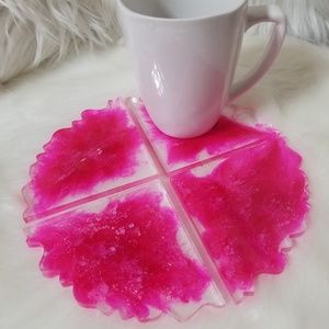 Resin coasters set